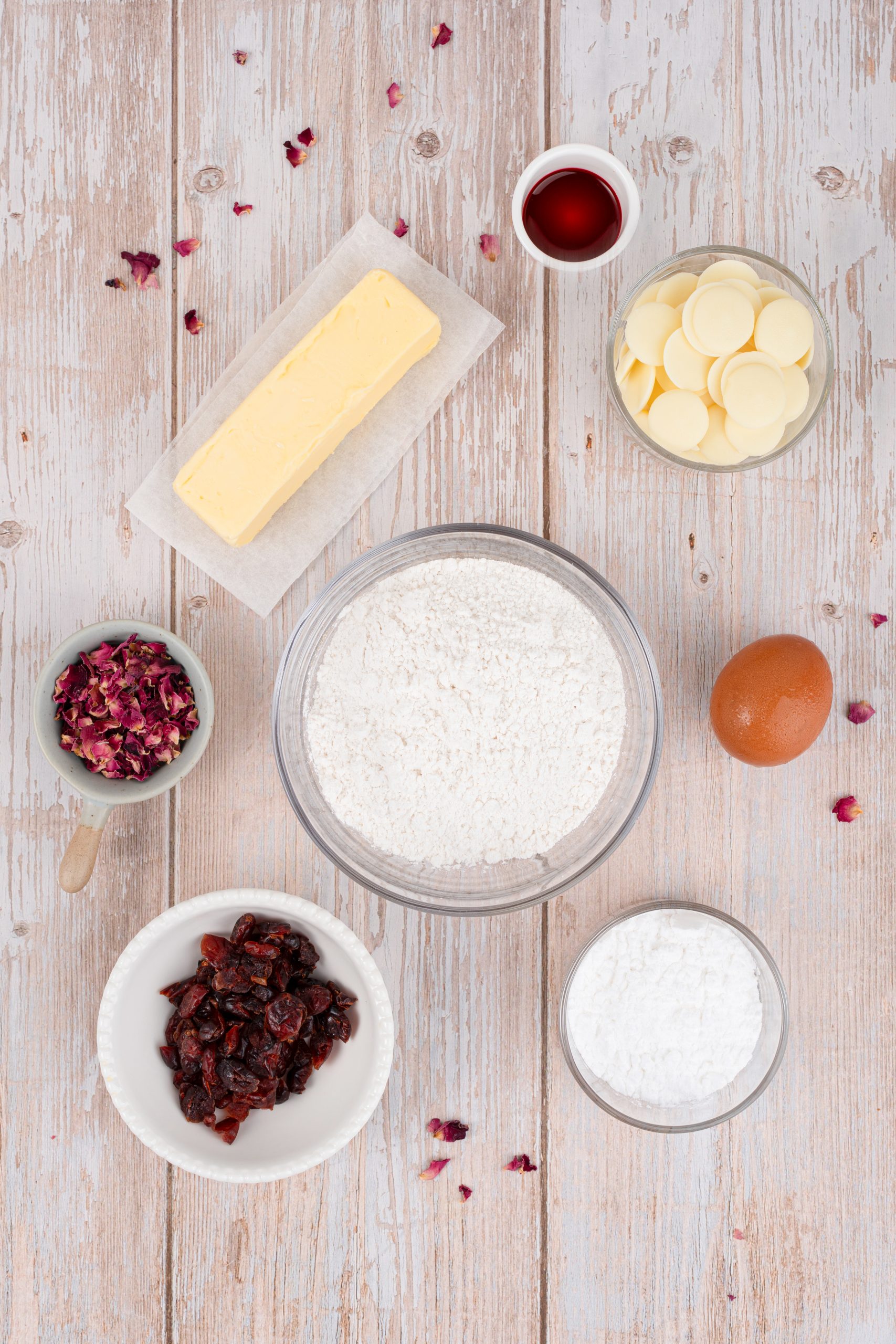 IngredienIngredients to make Cranberry Cookiests to make Cranberry Cookies