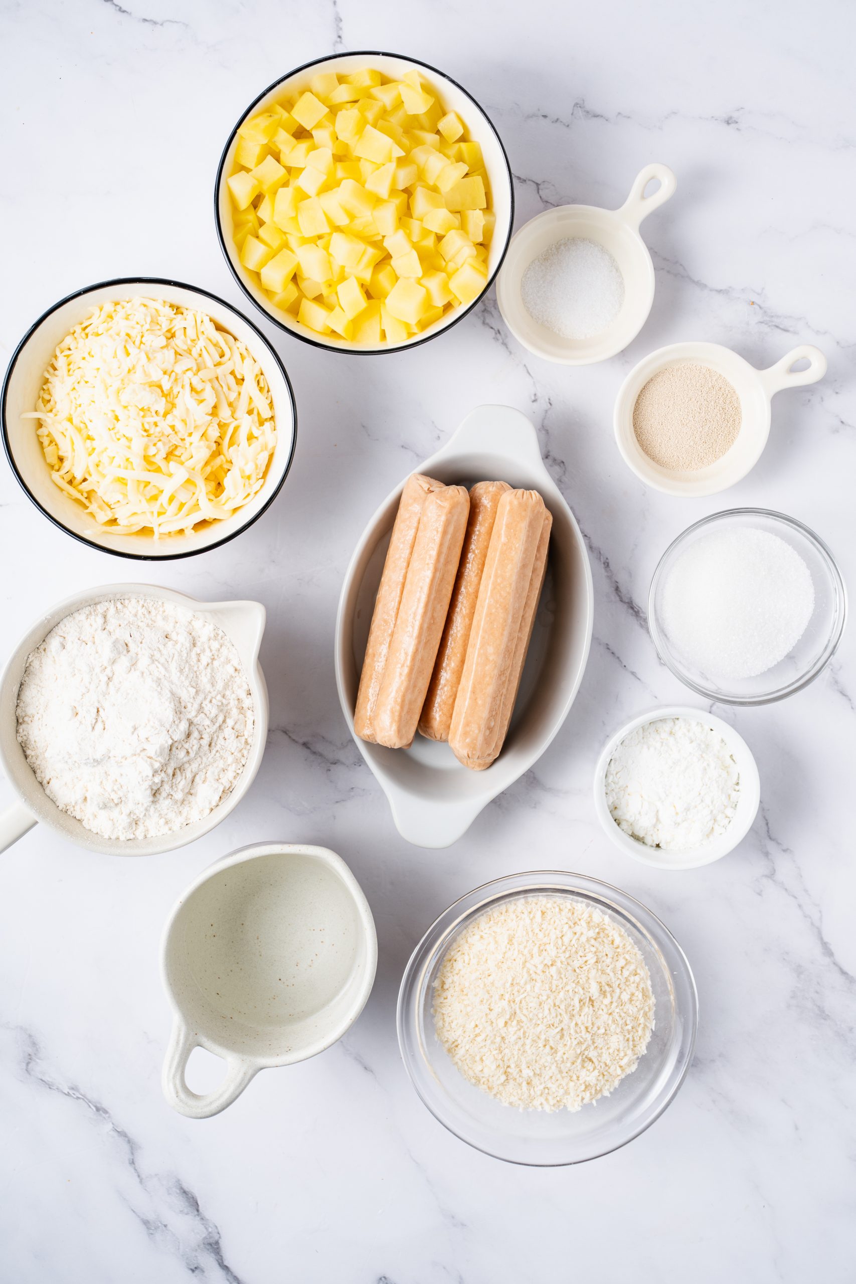 Ingredients for korean corndog