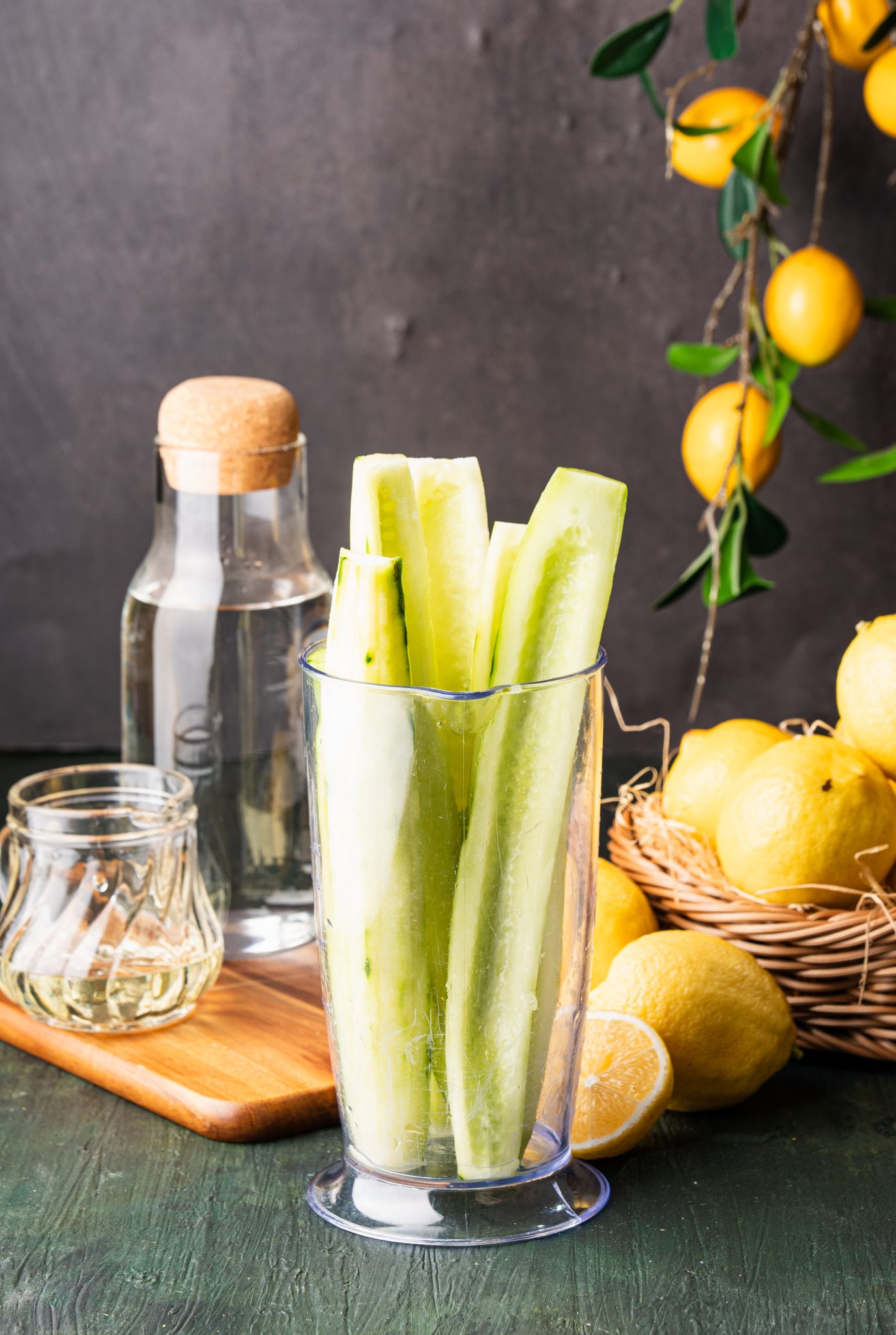 Process of making Cucumber Lemonade
