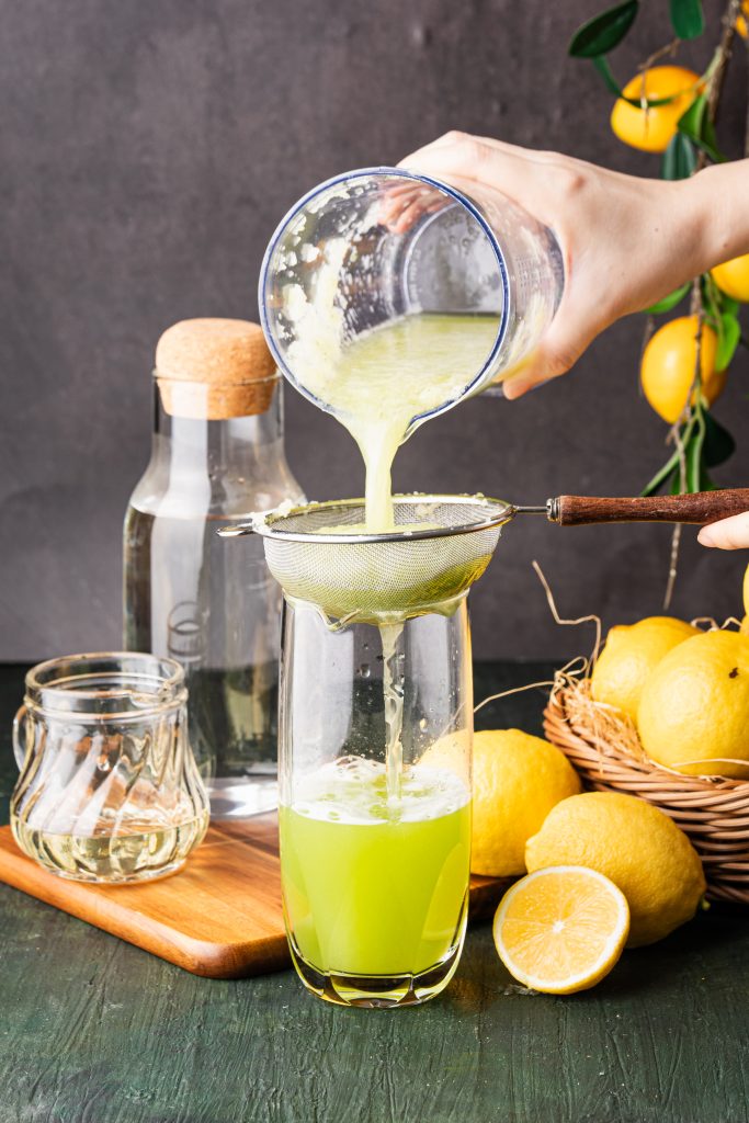Process of making Cucumber Lemonade