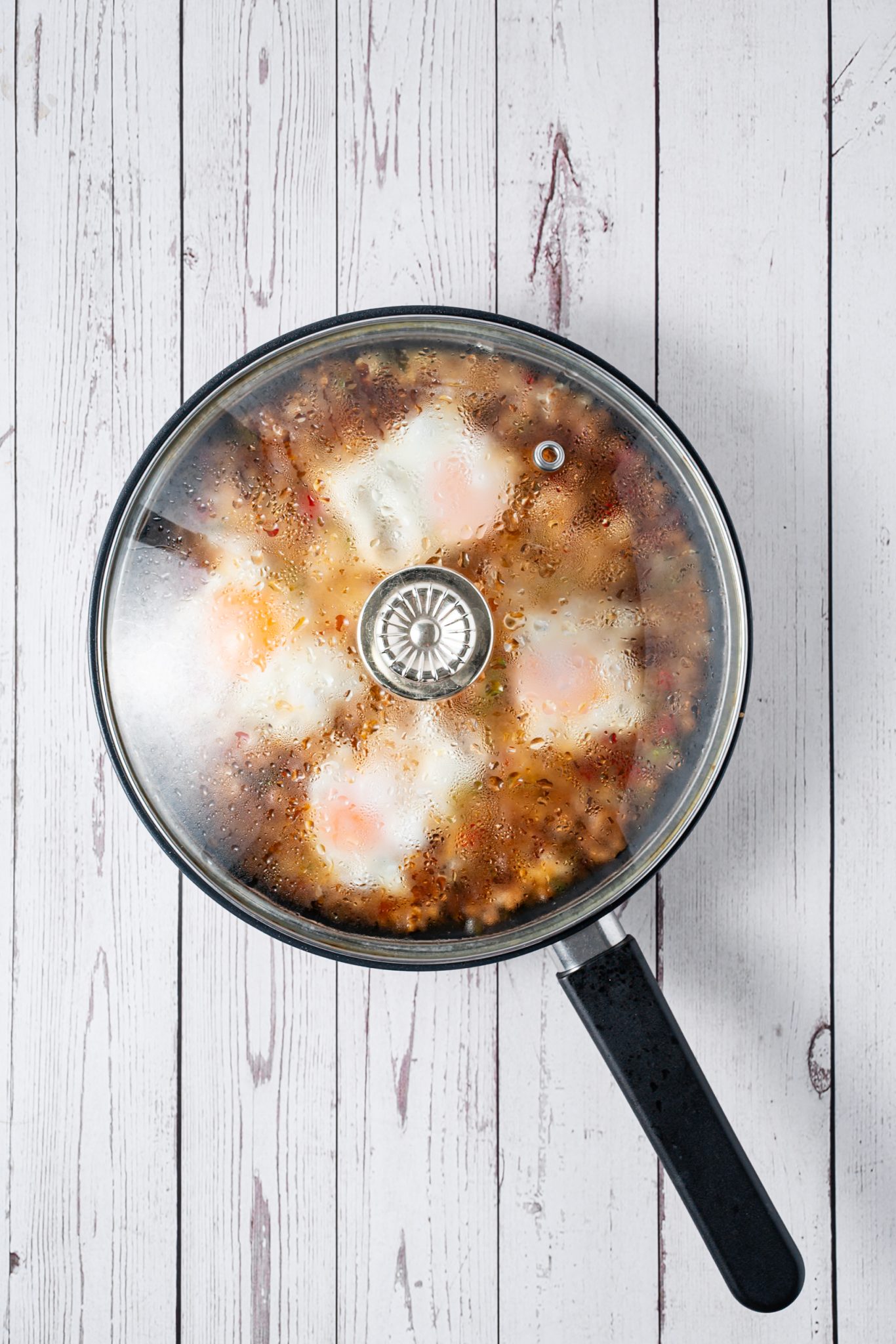 Process for making Minced Meat with Egg Rice Bowl